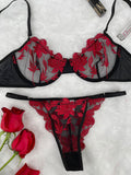 Wire Non Padded Bra Set - 2033