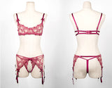 Wired Net Bra Set - 9021