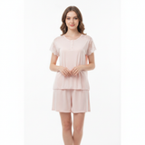 SARI NIGHTY 2-PC SET NIGHTDRESS LNG5-4383 PINK FREE