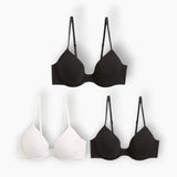 Marks & Spencer Lightly Padded With Wired Bra  Black (Pack of 3)