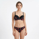 Printed Padded Bra Set - A2174