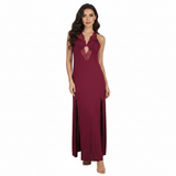 SARI NIGHTY SINGLE LONG LNG5-4370 MAROON FREE
