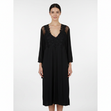SARI NIGHTY SINGLE MIDI W/GOWN LNG5-4358 BLACK M