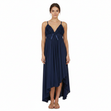 SARI NIGHTY SINGLE MIDI LNG5-4373 NAVY FREE
