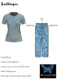 Crew Neck C/Jersey Pajama Set  0111-Multi