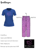 Crew Neck C/Jersey Pajama Set  0105-Multi