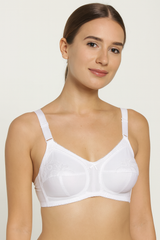 Classic Cotton Bra - White