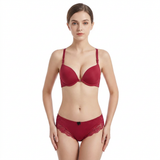 Front Open Padded Wired Bra Set - A2128