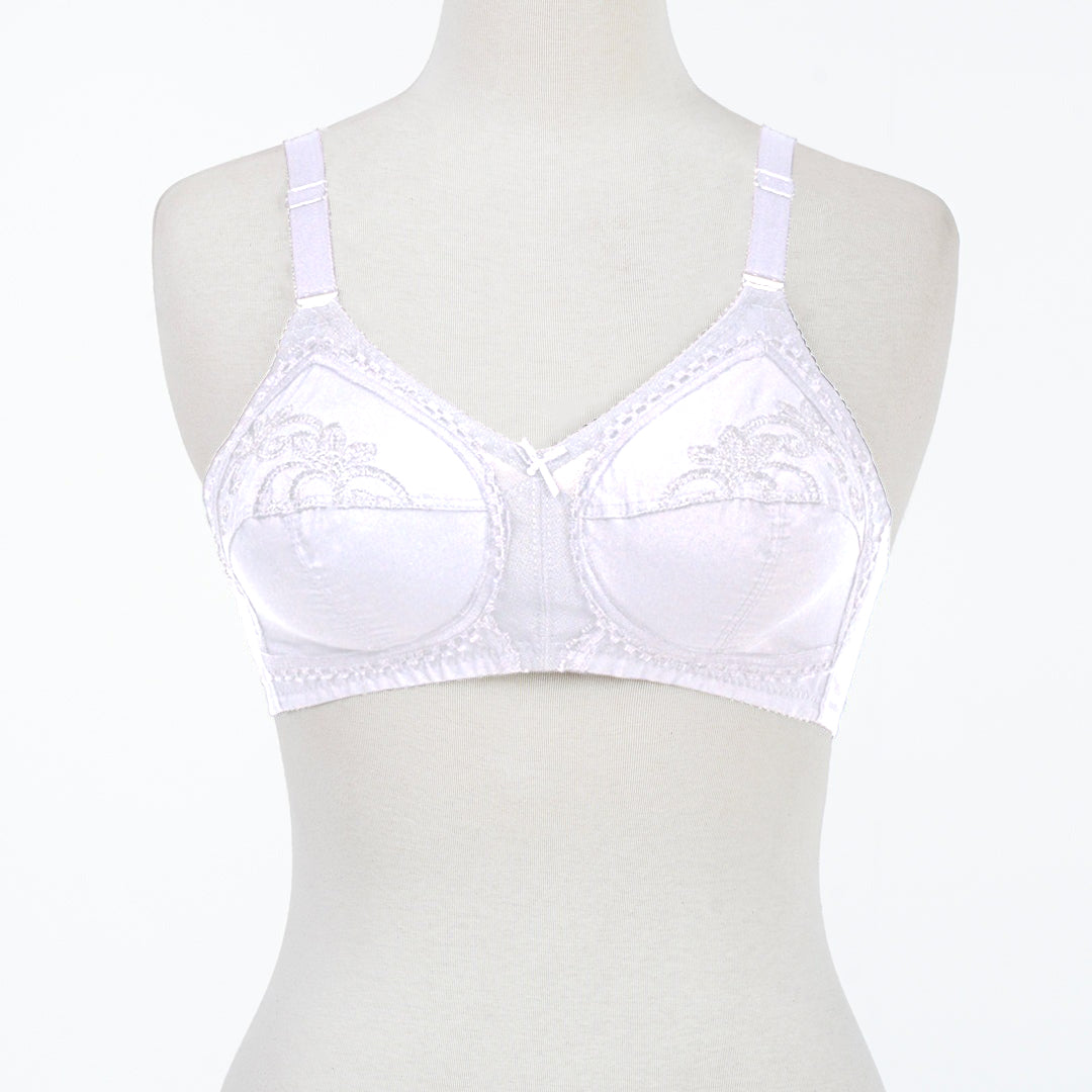 Classic Cotton Bra - White