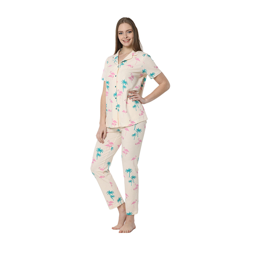 Half Sleeve Pajama Suit-709
